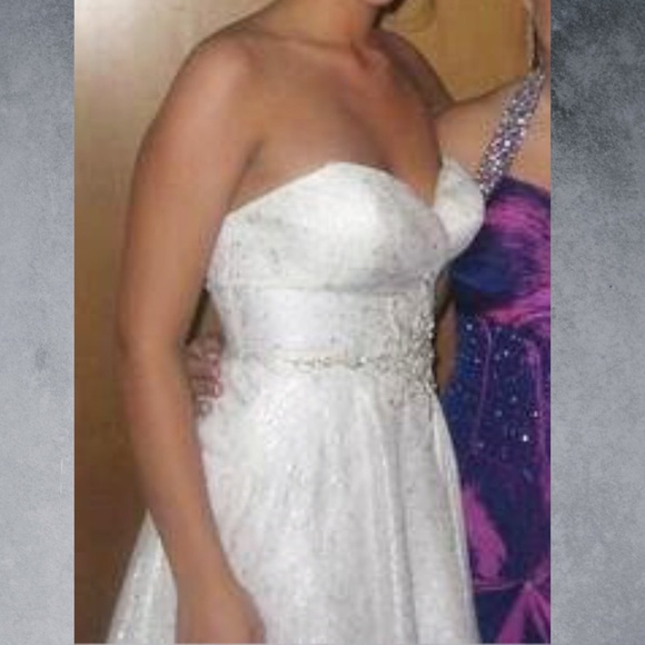 Terani Short Strapless Prom Dress - Worn Once! - Picture 5 of 8